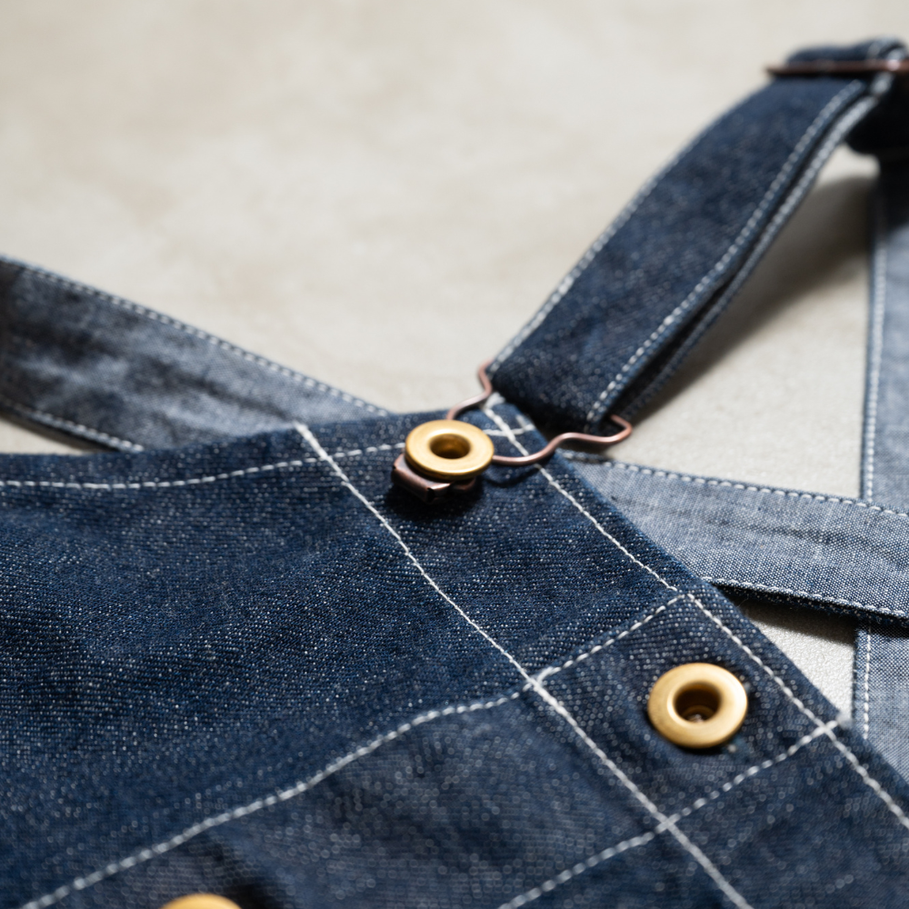 APRON - SKULE -【 Indigo Selvedge Denim 】14oz