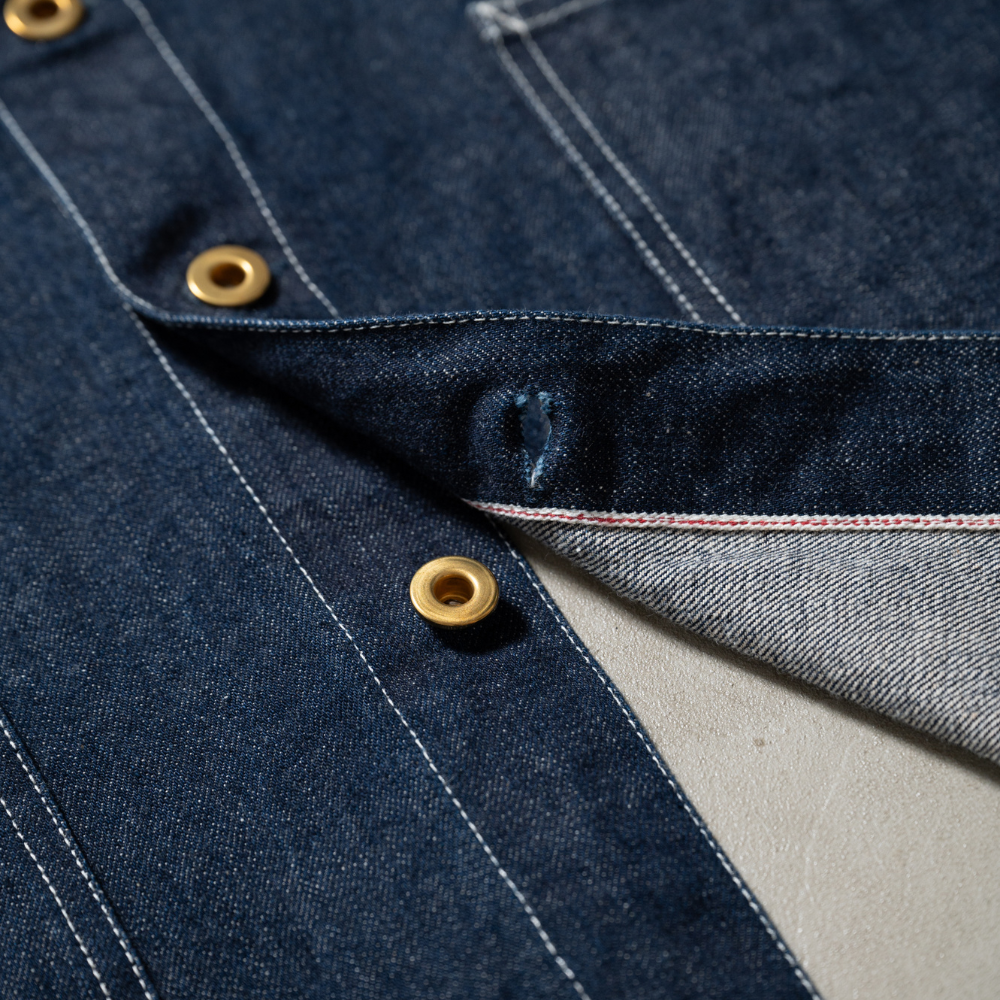 APRON - SKULE -【 Indigo Selvedge Denim 】14oz