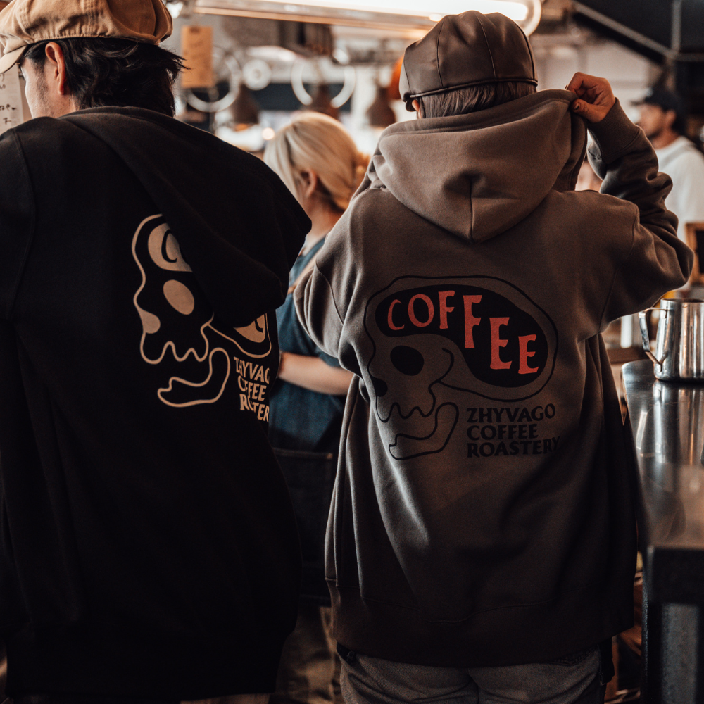 COFFEE SKULL 10oz Full Zip Hoodie(裏起毛)