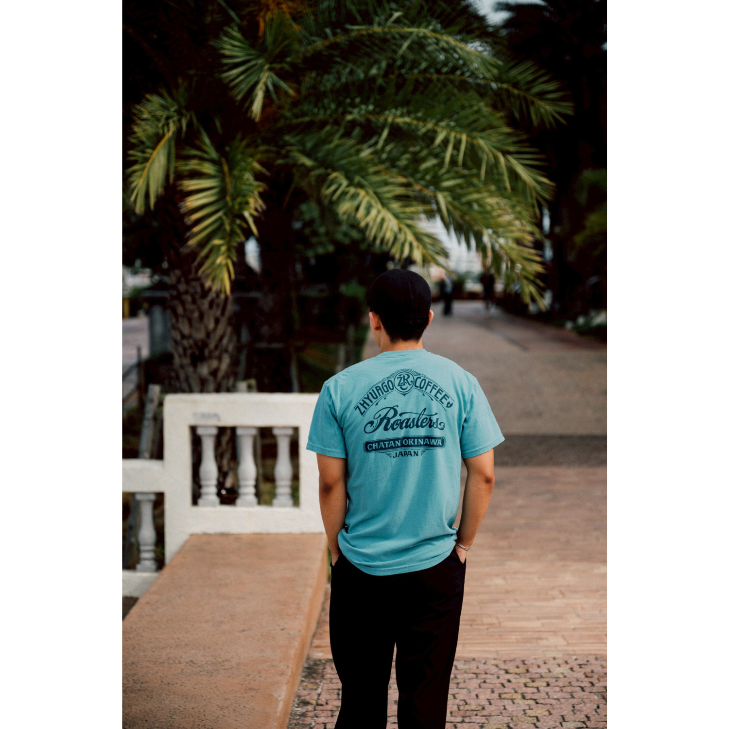 Garment dye CHATAN Okinawa T-shirt
