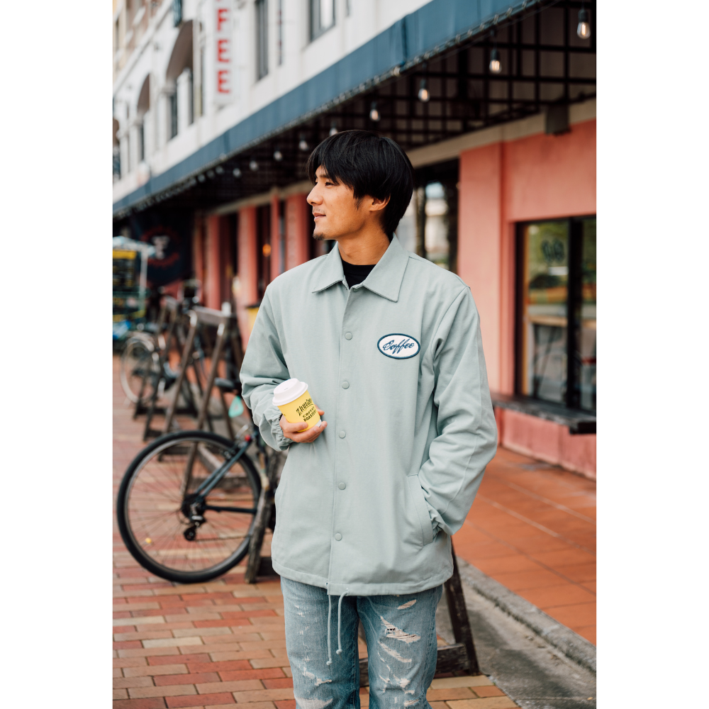 ZCR “STAY WILD ESPRESSO” Cotton Coach Jacket ZCR “STAY WILD ESPRESSO” Cotton Coach Jacket