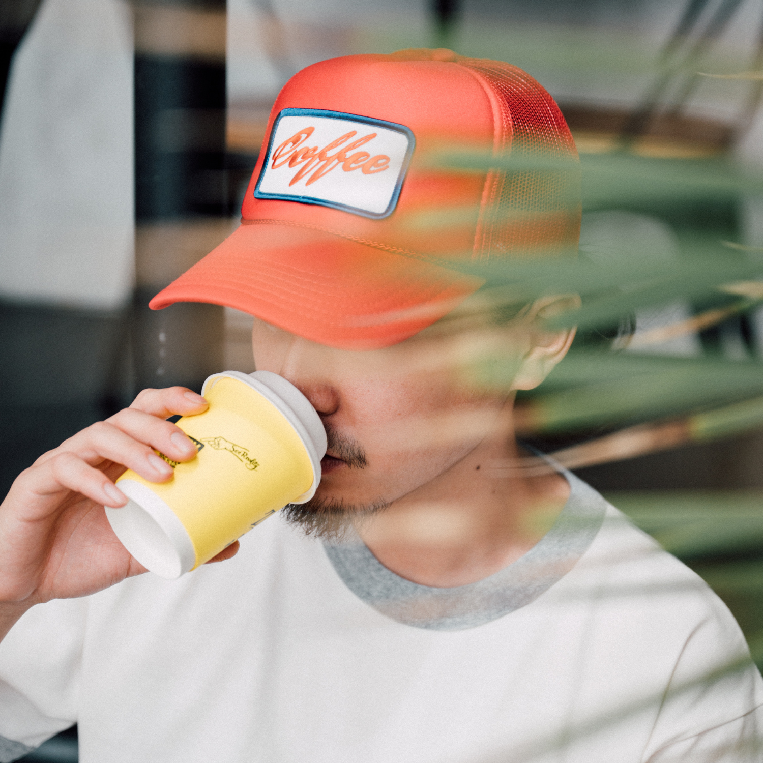COFFEE Patch Mesh Cap [All of the four colors]