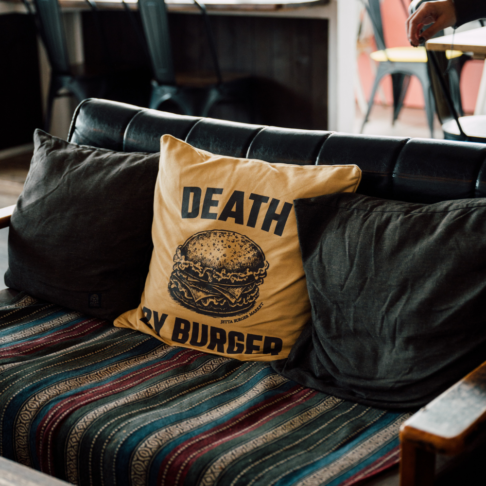 JB DEATH BY BURGER Cushion cover