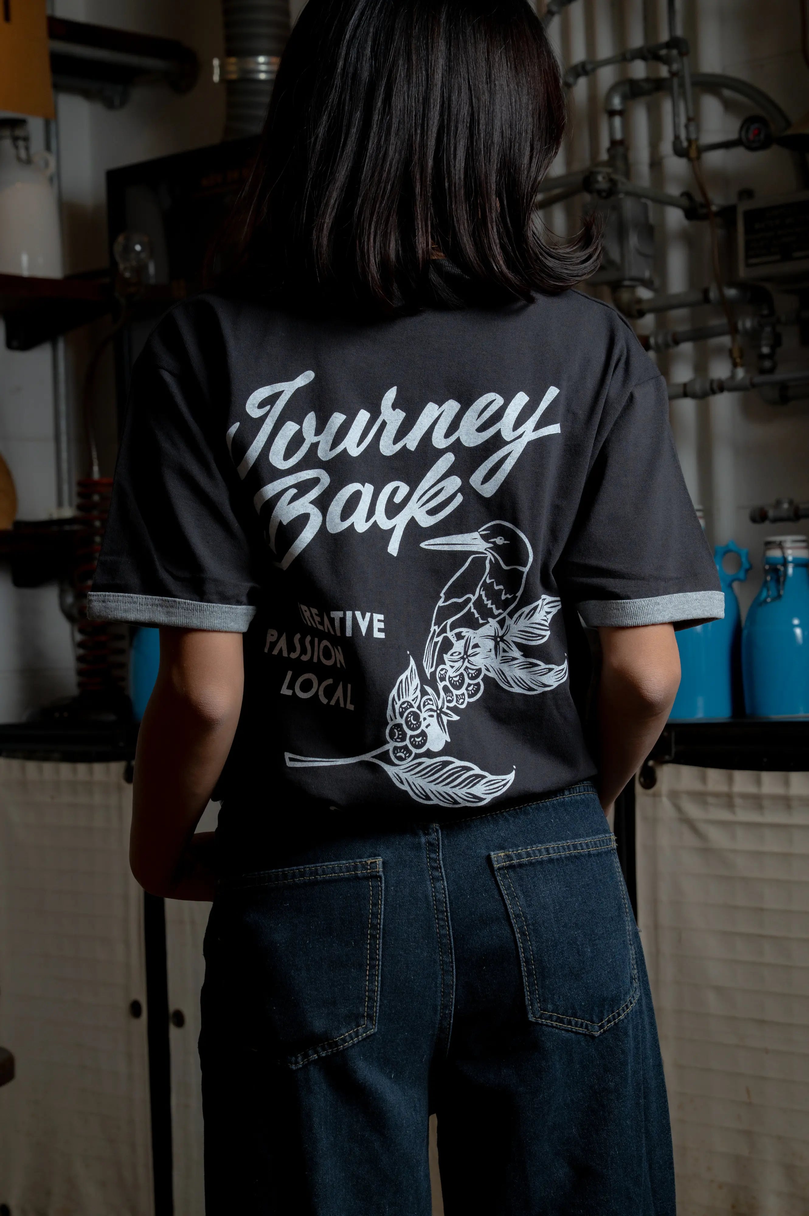 Journey Back Ringer T-shirt