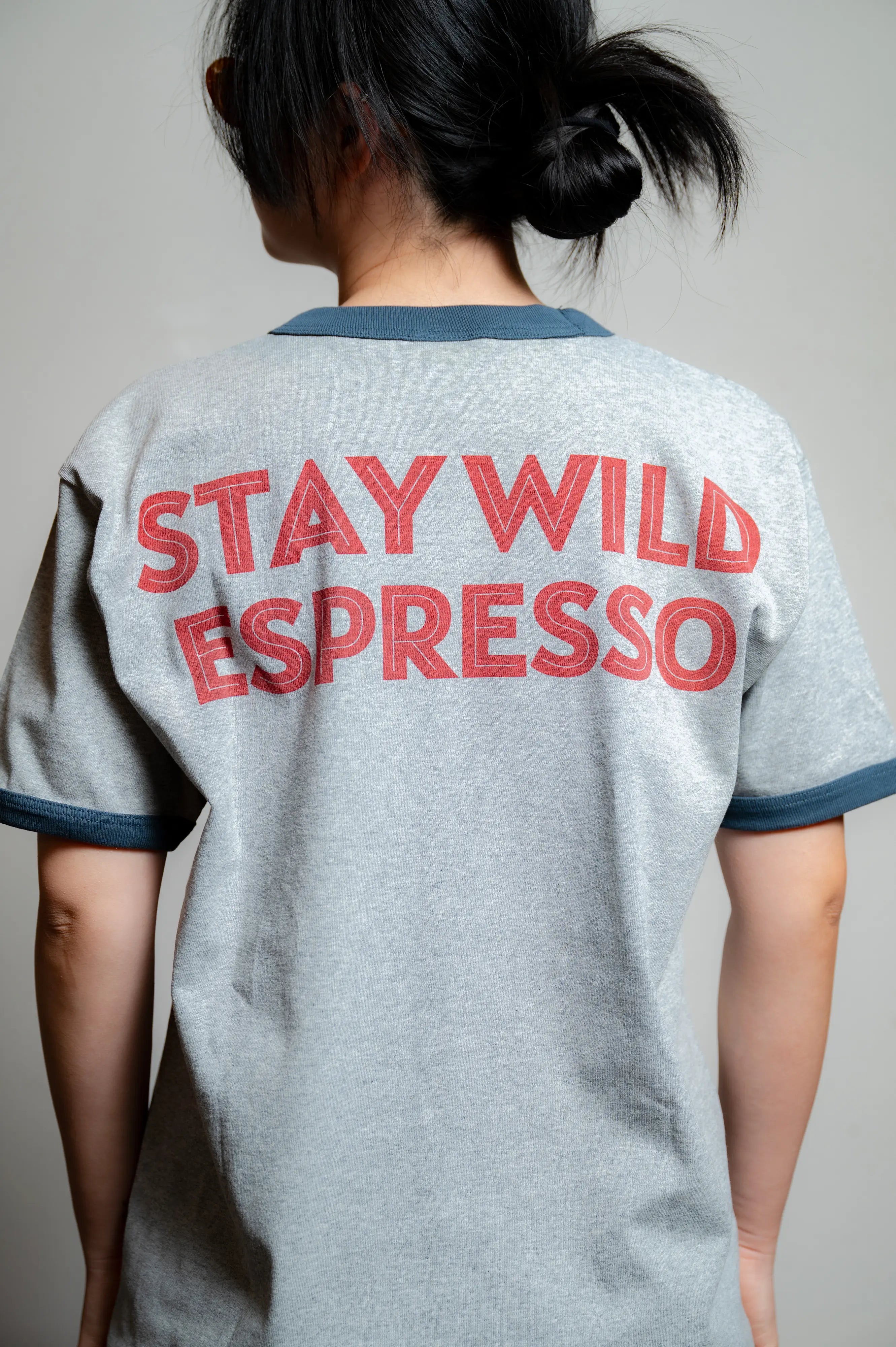 STAY WILD ESPRESSO '20 Ringer T-shirt
