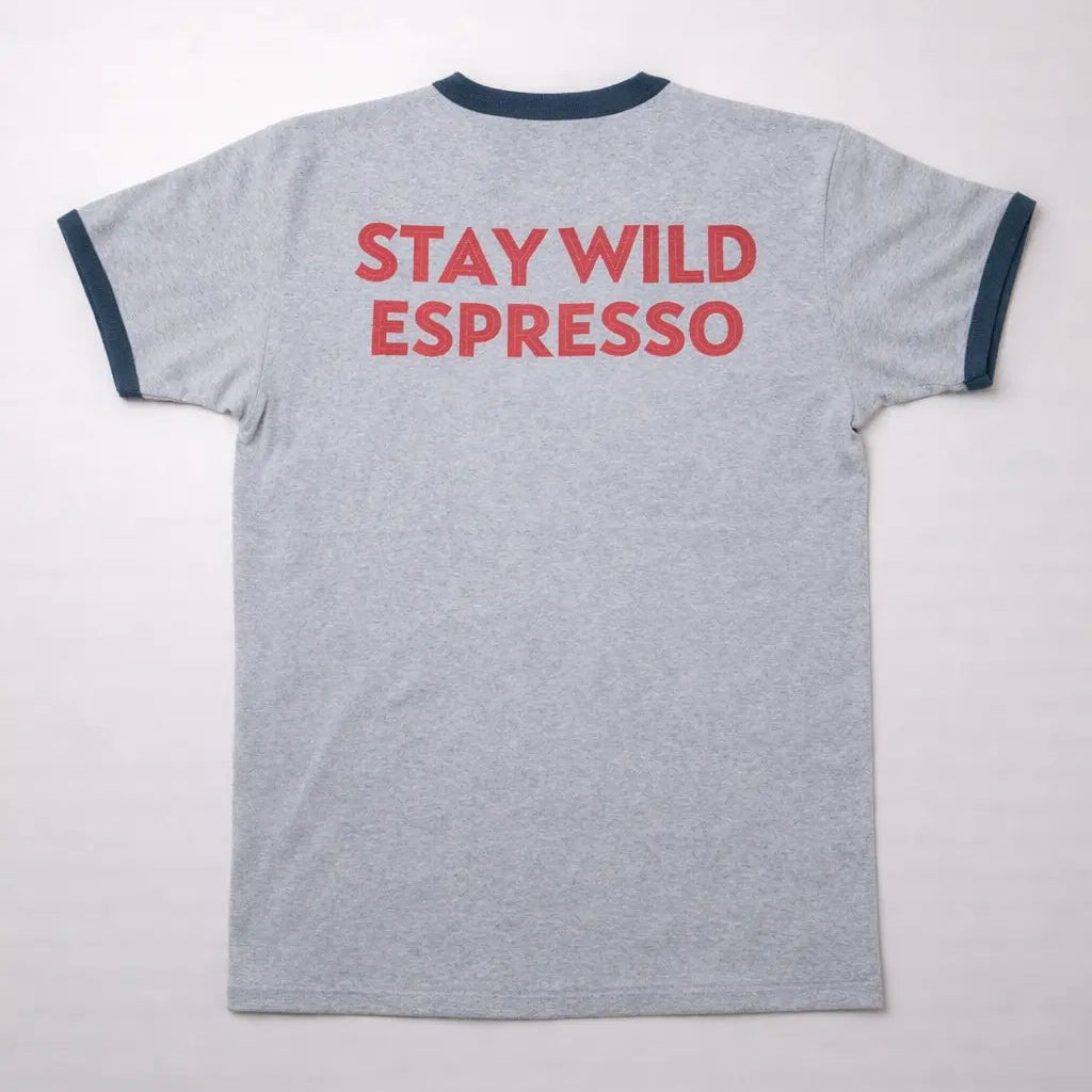 STAY WILD ESPRESSO '20 Ringer T-shirt