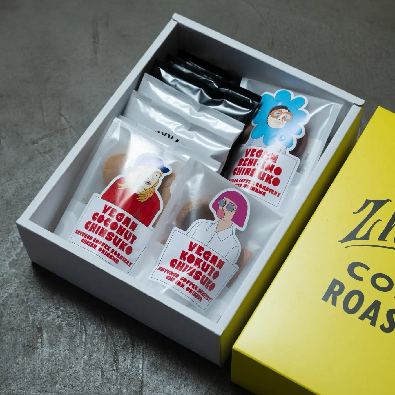 [Yellow Gift Box] VEGAN CHINSUKO + COFFEE DRIP BAGS