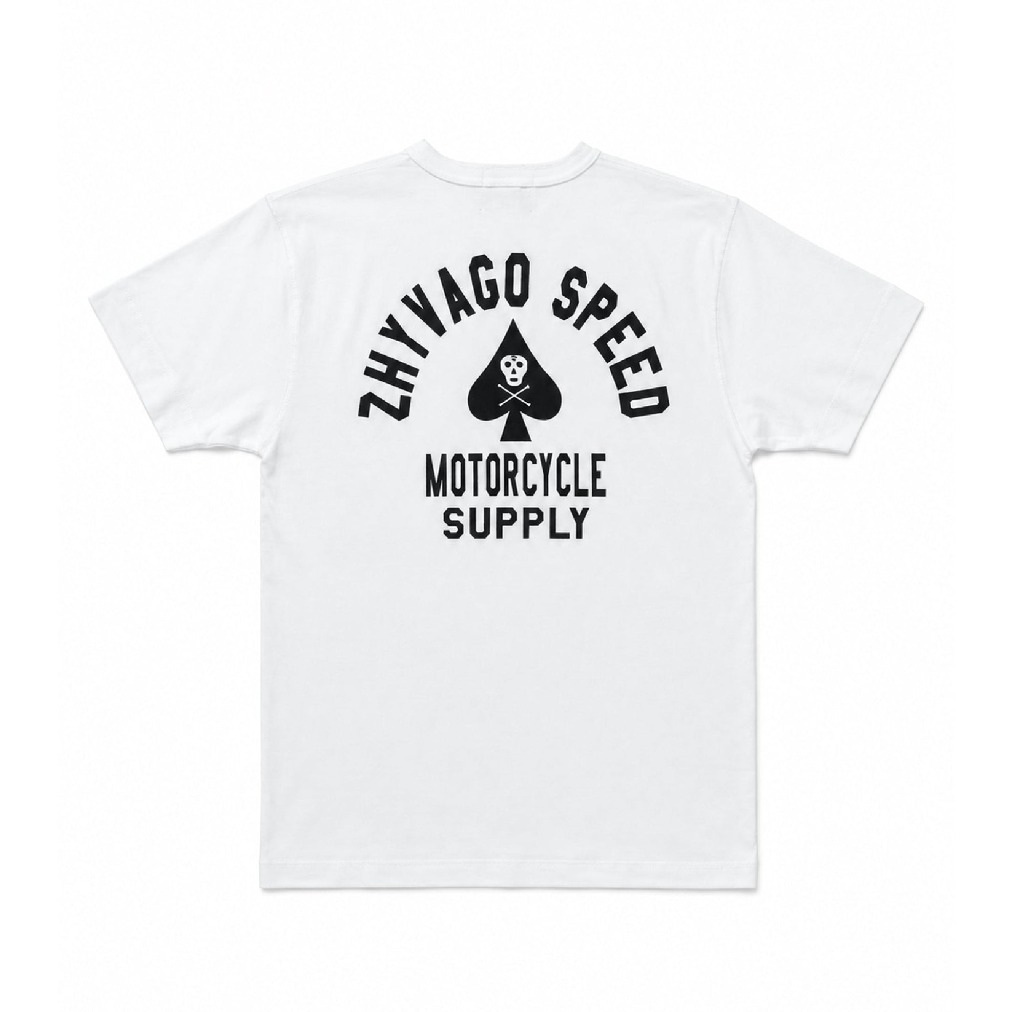 ZHYVAGO MOTORCYCLE CLUB SPADE Henry neck T-shirt