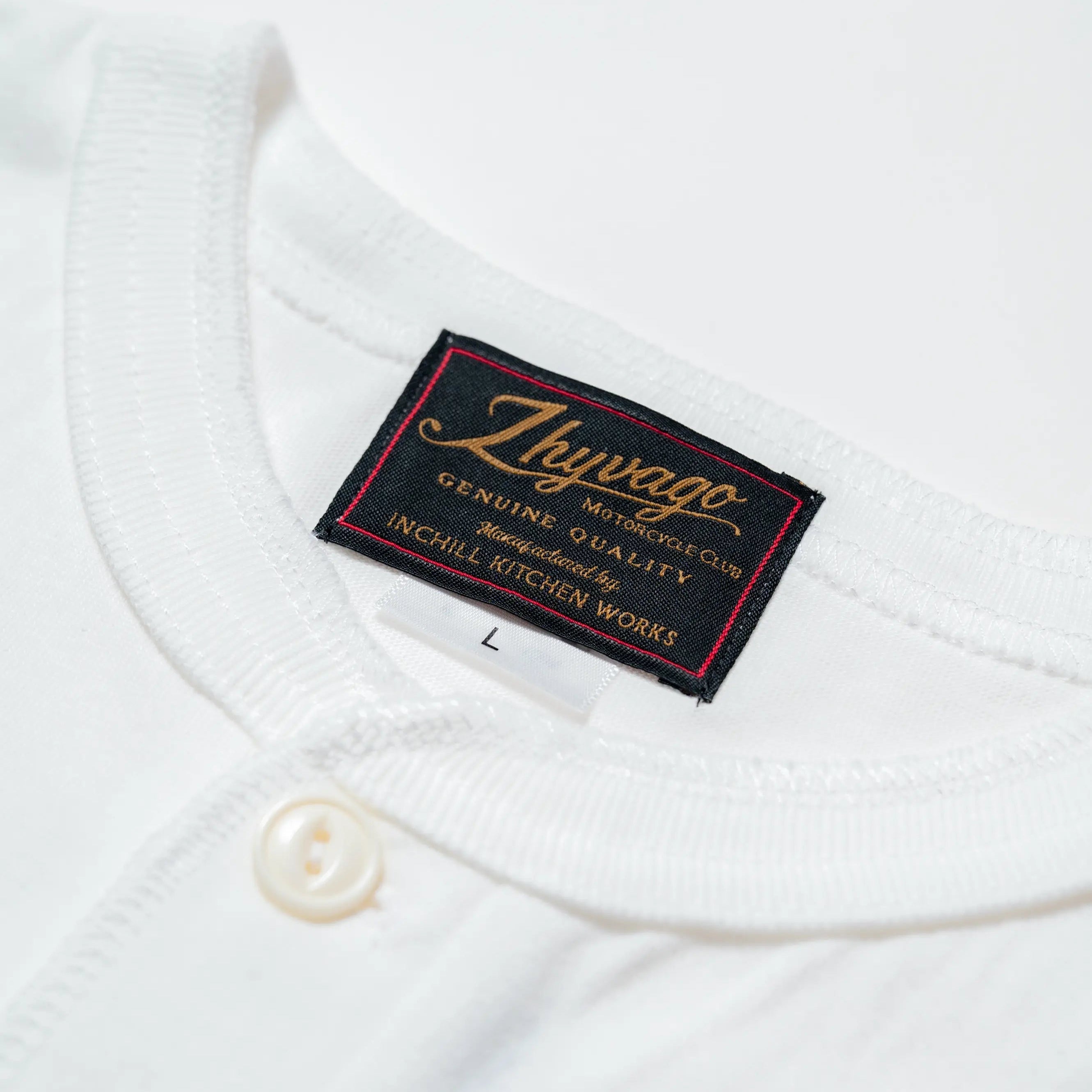ZHYVAGO MOTORCYCLE CLUB SPADE Henry neck T-shirt