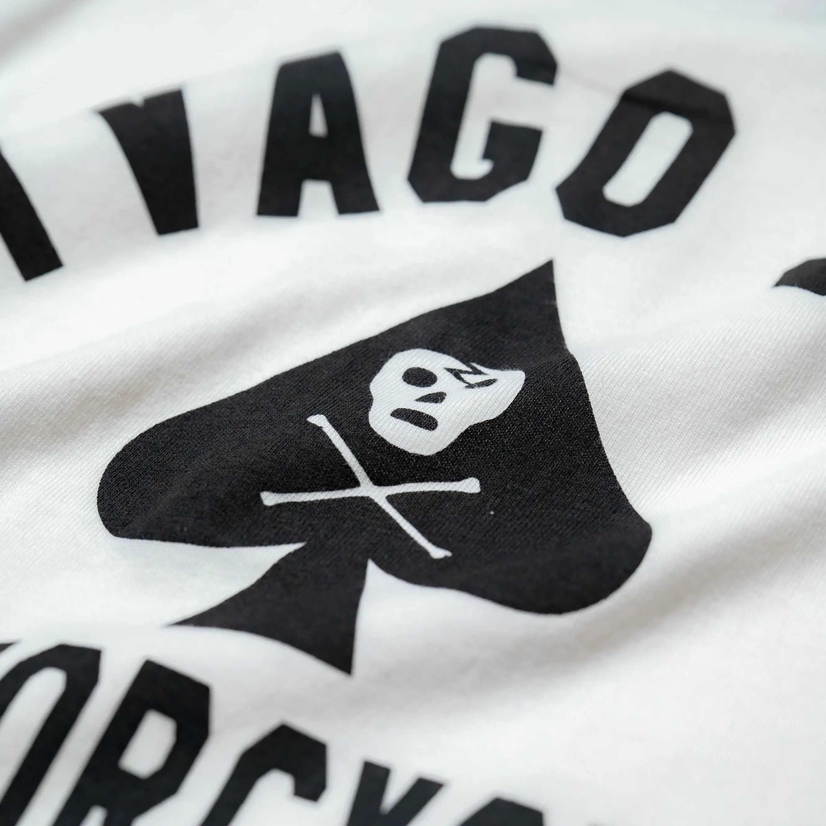 ZHYVAGO MOTORCYCLE CLUB SPADE Henry neck T-shirt